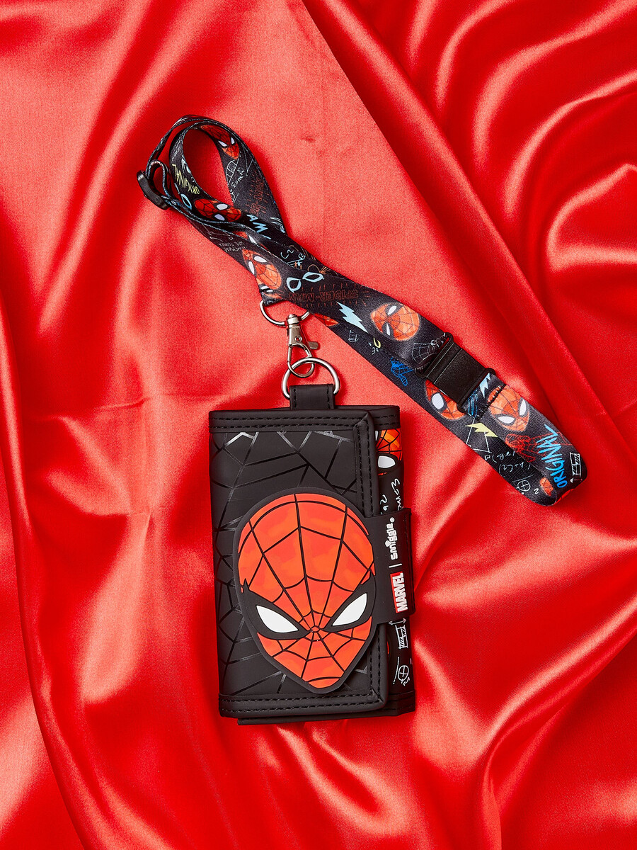 spider-man lanyard wallet